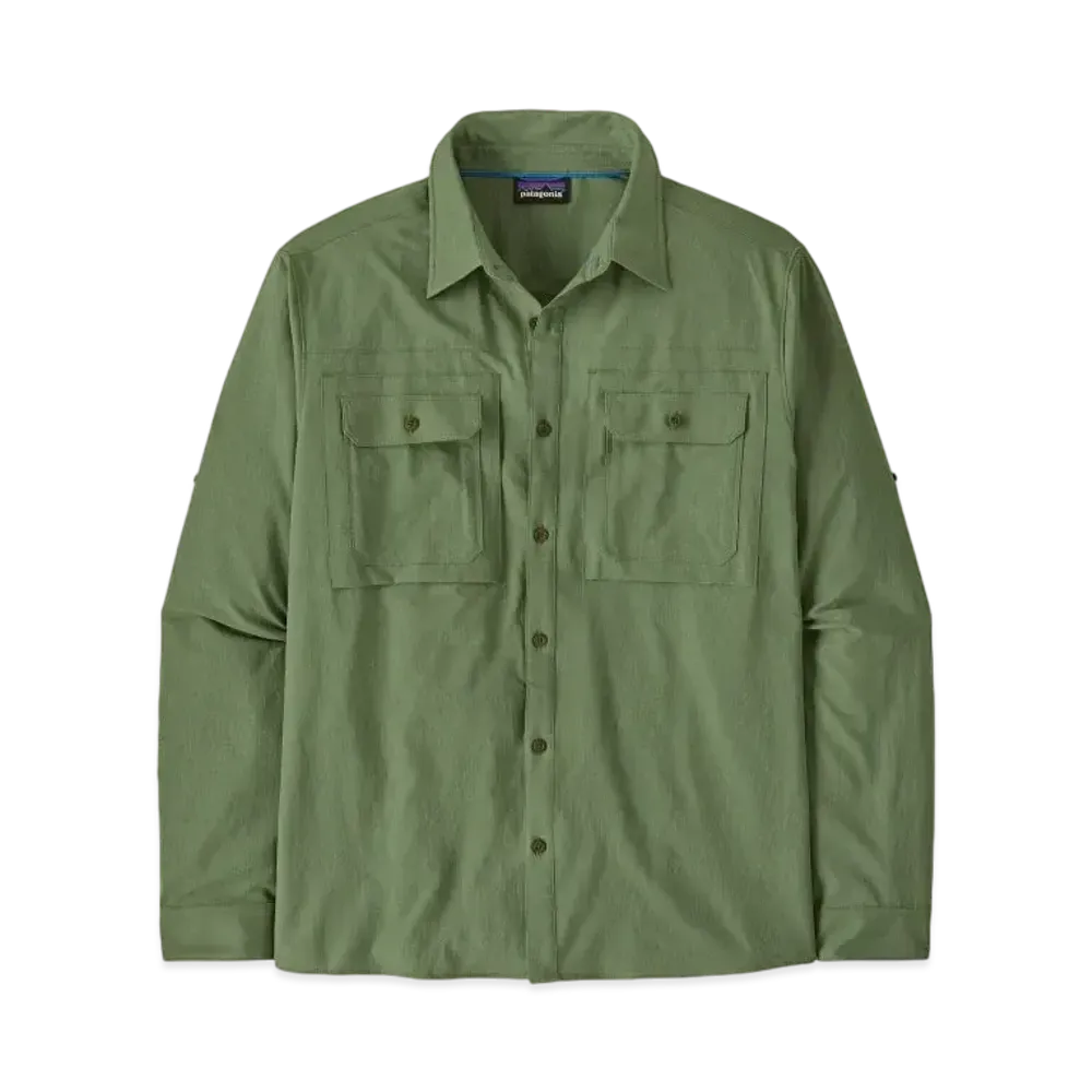Patagonia Men's Long Sleeve Self Guided Sun Shirt "Terrain Green"