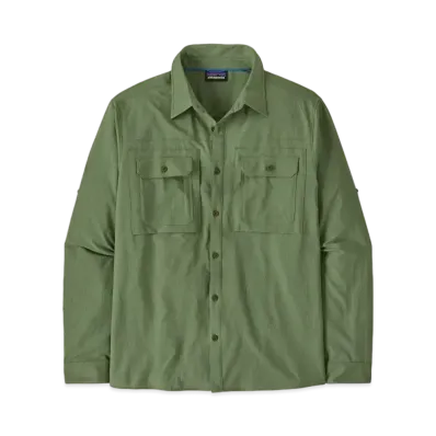 Patagonia Men's Long Sleeve Self Guided Sun Shirt "Terrain Green"