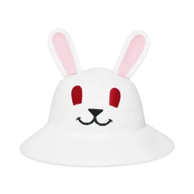 FR2 Rabbit Paper Straw Hat "White"