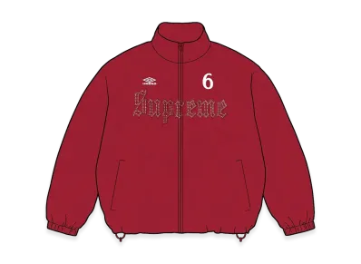 Supreme x Umbro Rhinestone Track Jacket "Red"