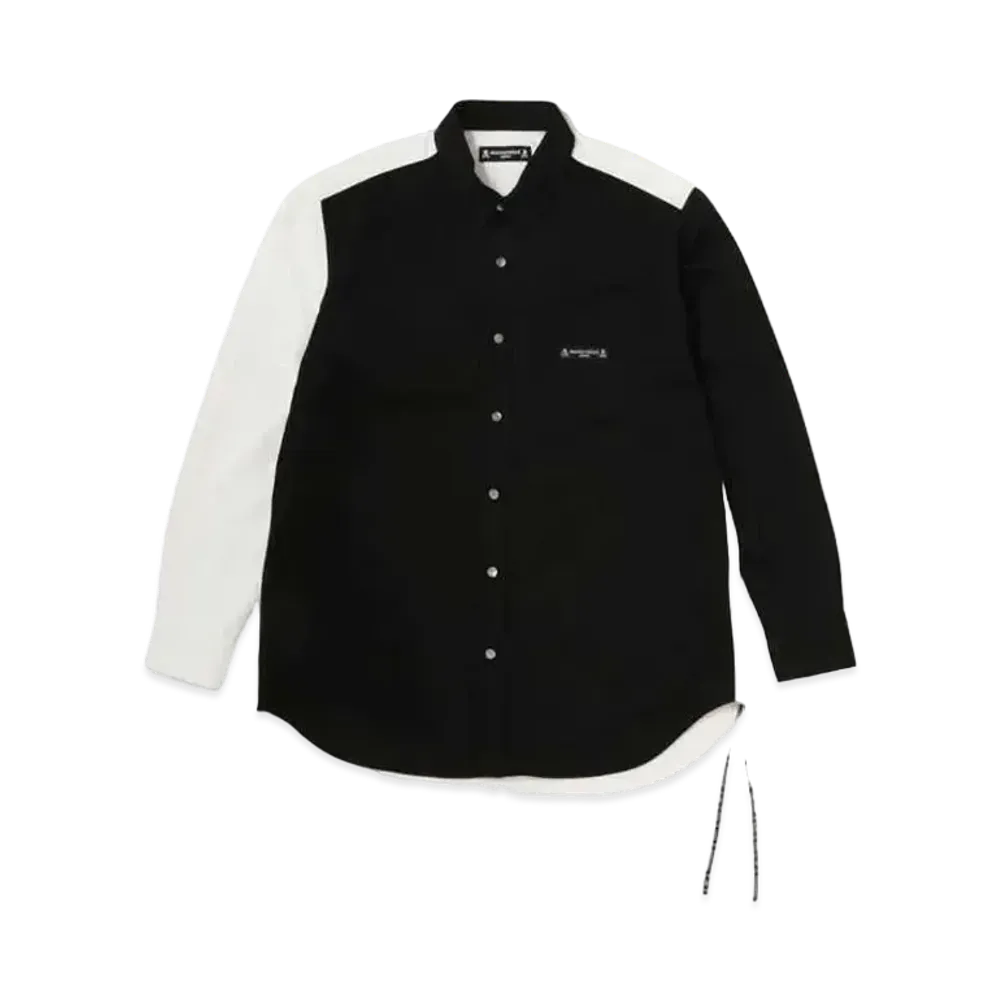 mastermind JAPAN Debosed SkulLShirt "Black White"