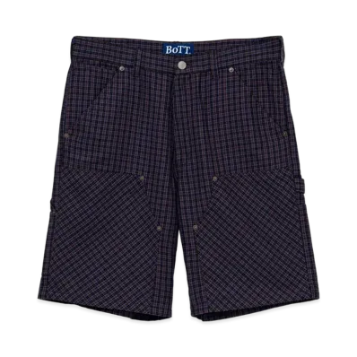 BOTT Plaid Double Knee Short "Brown"
