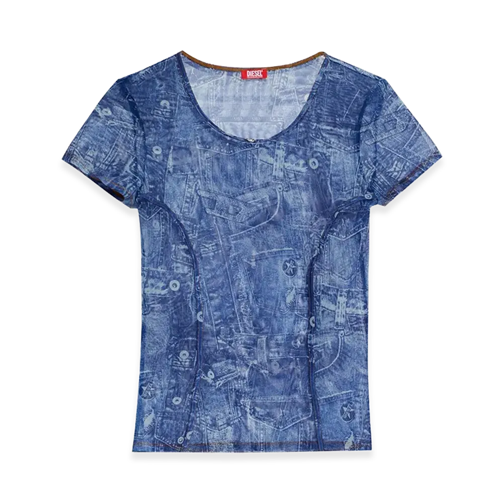Diesel Women's T-Shirts "Blue"