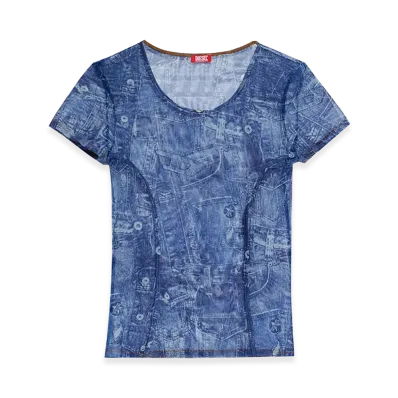 Diesel Women's T-Shirts "Blue"