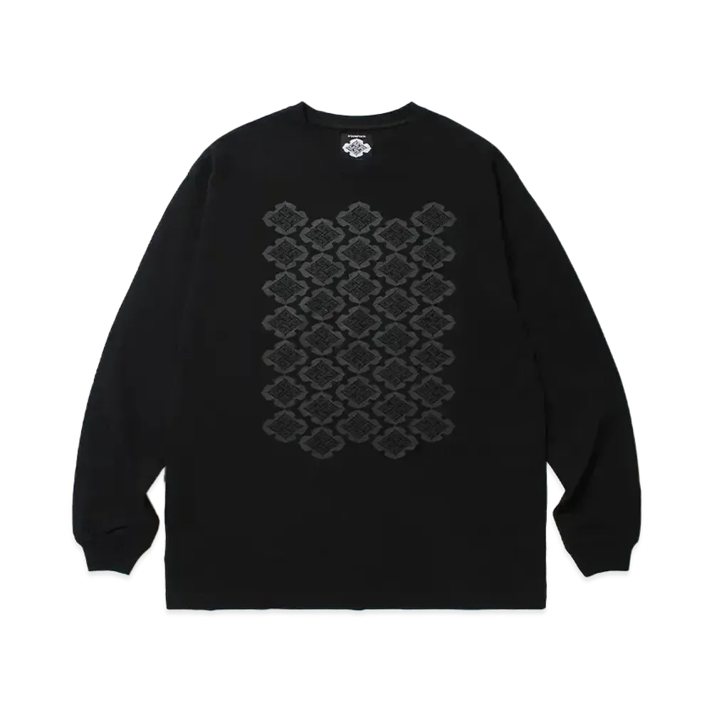 APHRODITEGANG Gakkin x Budspool Punishment Family Crest Pattern L/S Tee "Black"