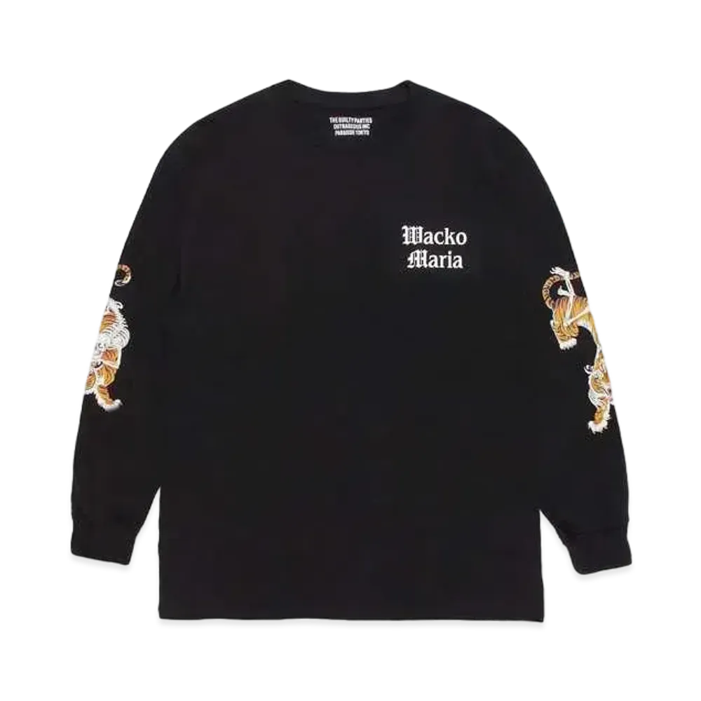 WACKO MARIA TIM LEHI / Long Sleeve T-Shirt #1 "Black"
