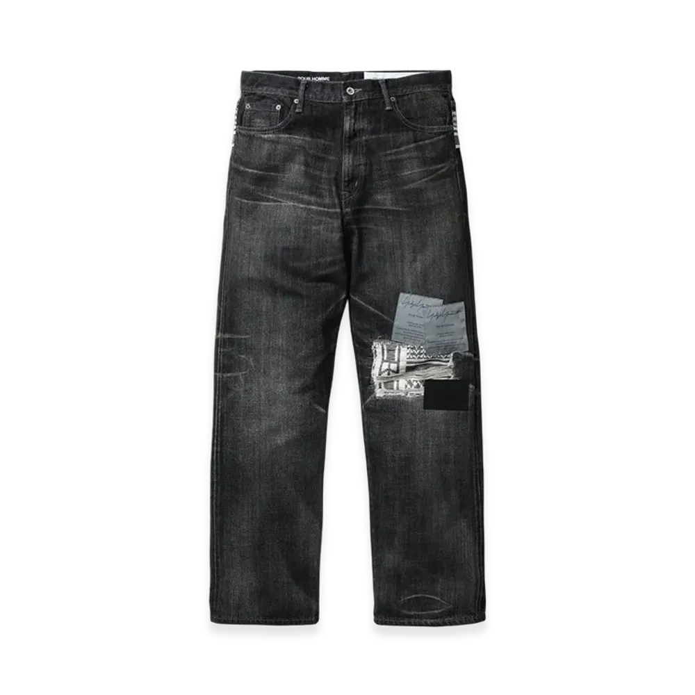 NEIGHBORHOOD x Yohji Yamamoto POUR HOMME Savage Denim DP Basic Pants "Black"