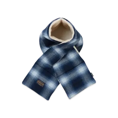 NEIGHBORHOOD x PENDLETON . Check Boa Muffler . WO "Blue"