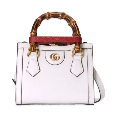 GUCCI Gucci Diana Mini Tote Bag "White"