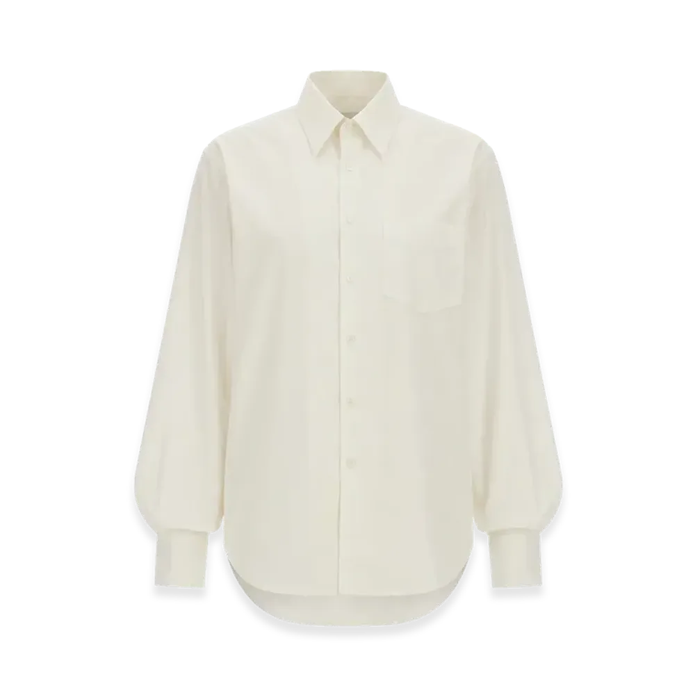 MM6 Maison Margiela Women's Destroyed Retro Shirt "White"