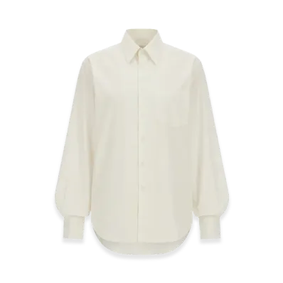 MM6 Maison Margiela Women's Destroyed Retro Shirt "White"