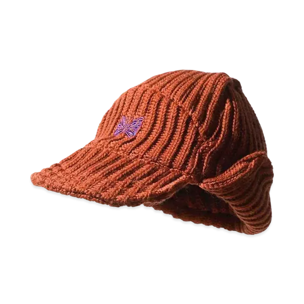 Needles Bird Shooting Cap Merino Wool "Orange"