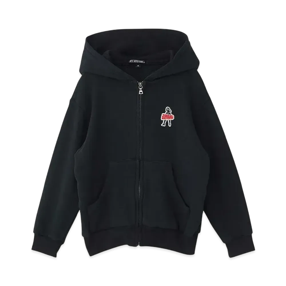 HYSTERIC GLAMOUR Untamed Girl Hoodie "Black"
