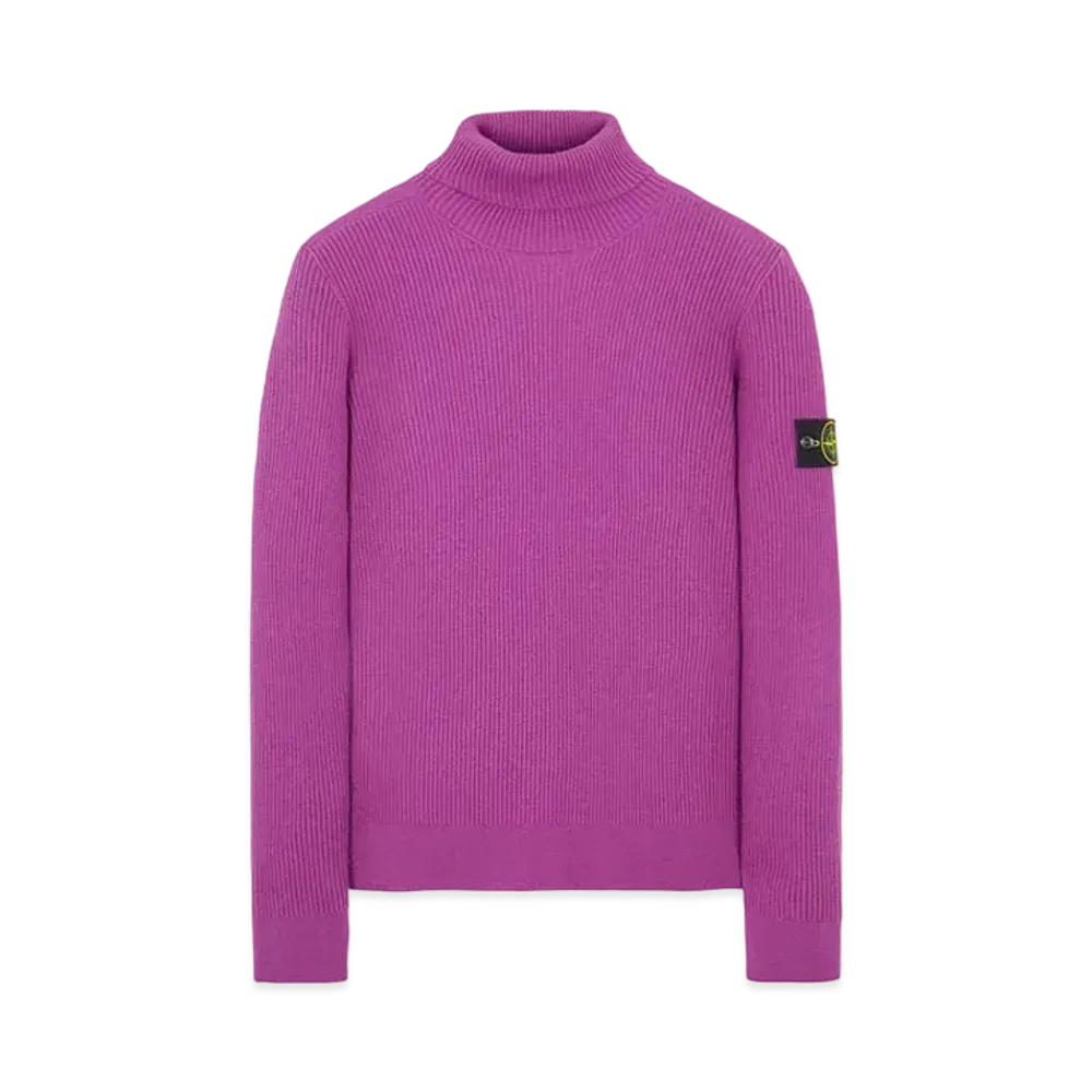 Stone Island 525C2 FULL RIB PURE WOOL "Magenta"