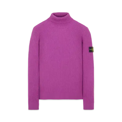 Stone Island 525C2 FULL RIB PURE WOOL "Magenta"
