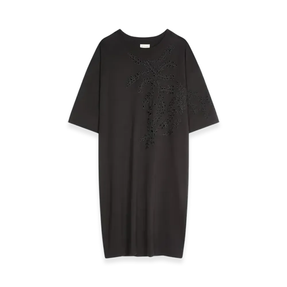 DRIES VAN NOTEN Women's Embroidered Dress "Black"