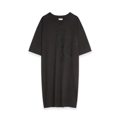 DRIES VAN NOTEN Women's Embroidered Dress "Black"