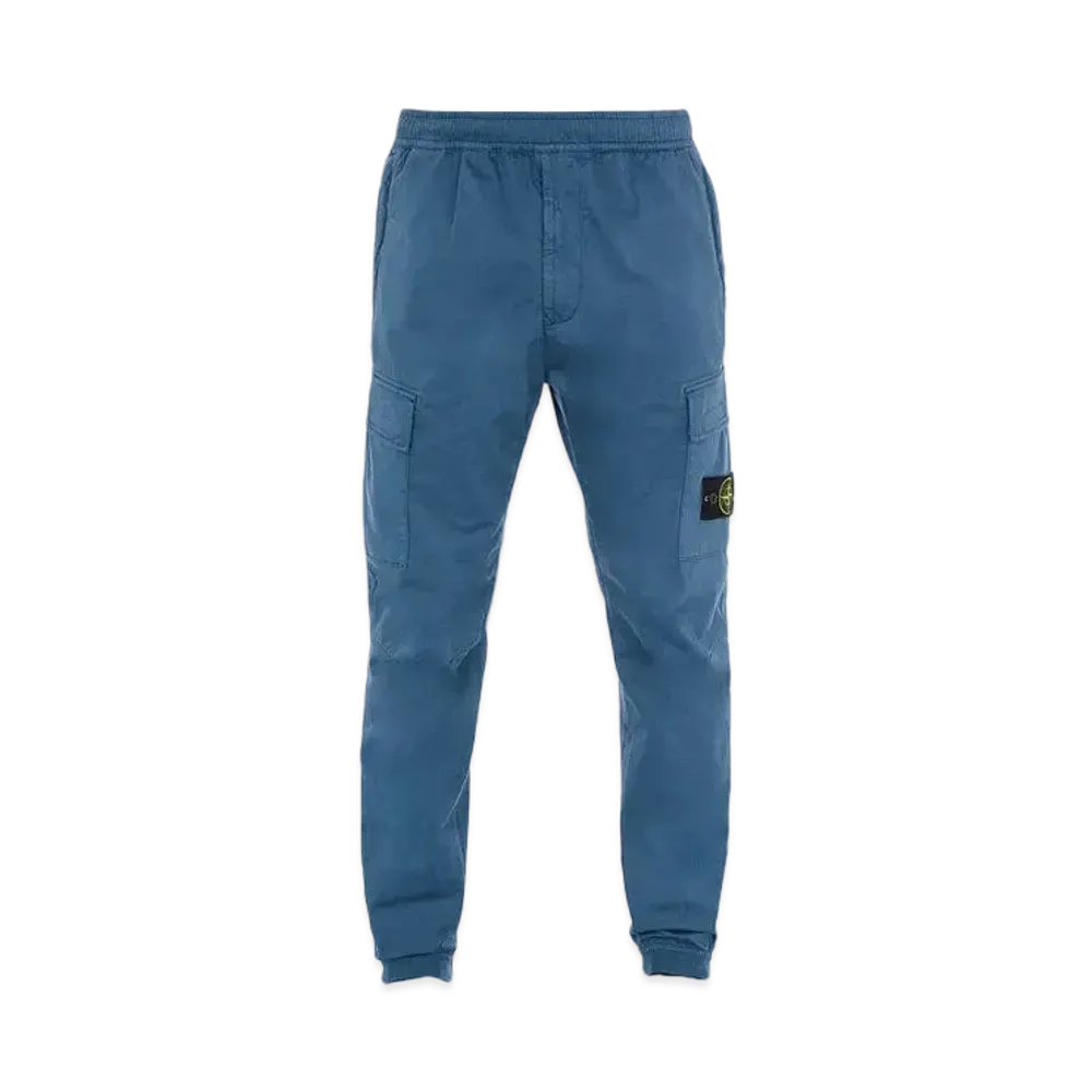 Stone Island 31314 STRETCH COTTON WOOL SATIN_REGULAR TAPERED FIT "Teal"