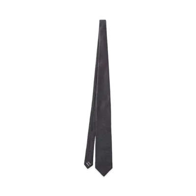 TOM FORD Striped Jacquard Silk Tie "Navy"