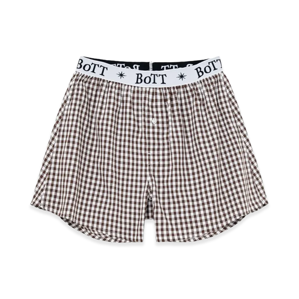 BoTT Gingham Check Boxer "Brown"