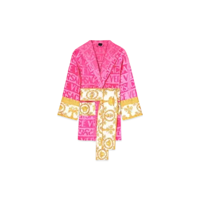 Versace I Love Baroque Short Bathrobe "Pink"