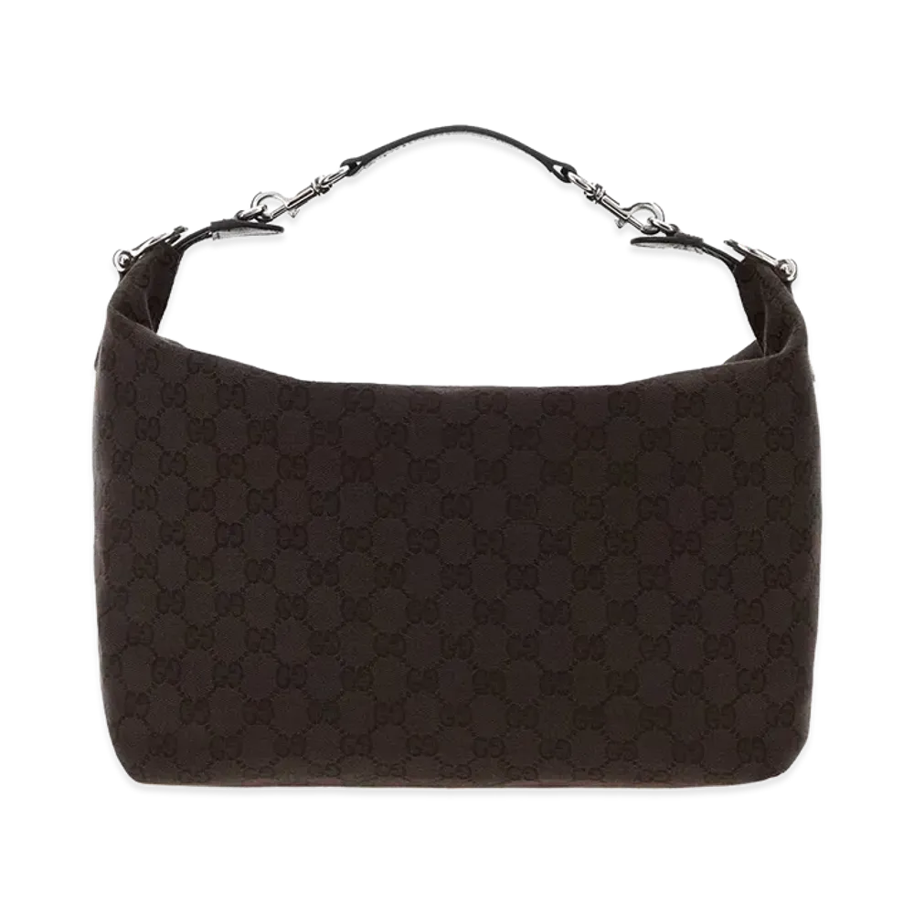 GUCCI GG Fabric Medium Brera Handbag "Chocolate/Brown"