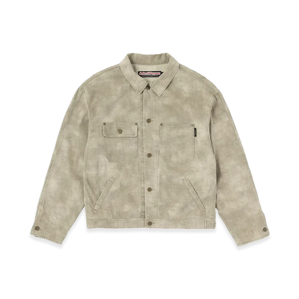 SEDAN ALL-PURPOSE Cotton Twill Denim Jacket "Faded Khaki"