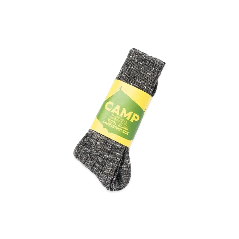 THE REAL McCOY'S Outdoor Wool Socks 'Camp' "Charcoal"