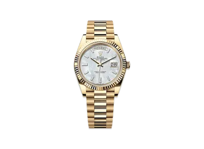 ROLEX Day-Date 40 Yellow Gold "White"