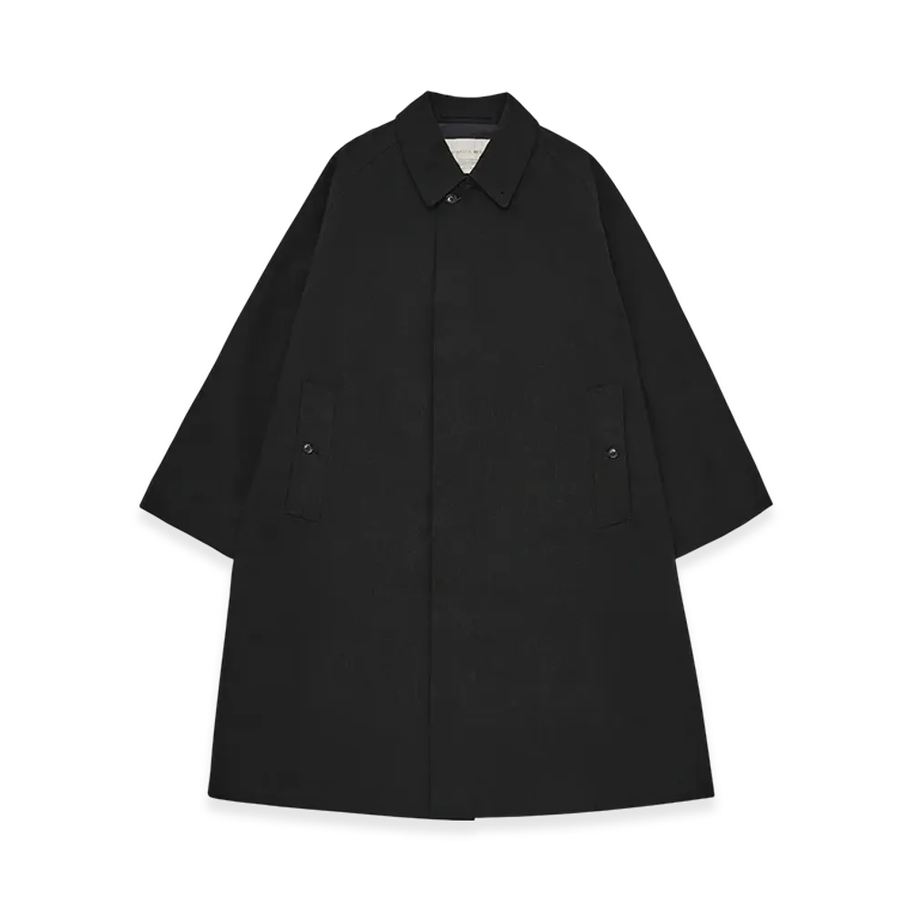 nanamica x Spiber Balmacaan Coat "Black"
