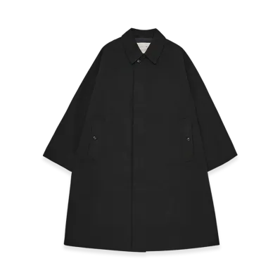 nanamica x Spiber Balmacaan Coat "Black"