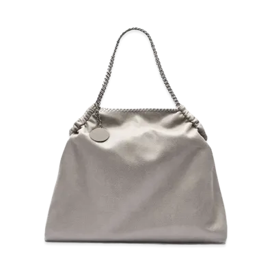 STELLA McCARTNEY Women's Falabella Drawstring Tote Bag "Light Grey"