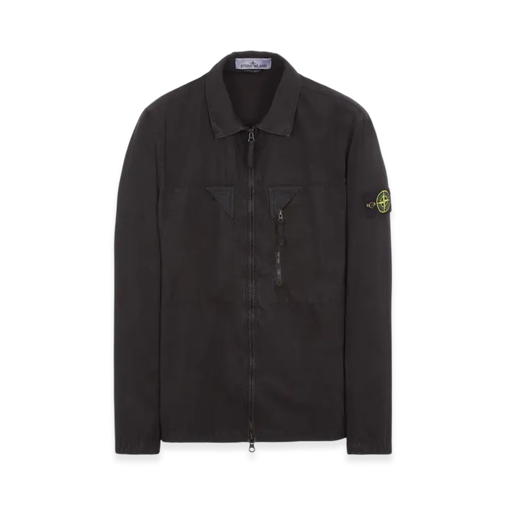 Stone Island 106WN Old Treatment Overshirt - 23SS "Black"