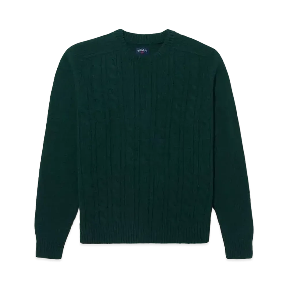 Noah Cable Knit Sweater "Green"