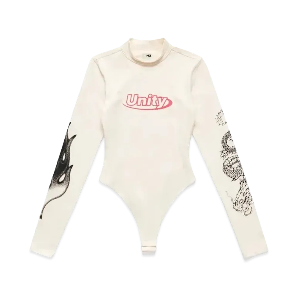 HERON PRESTON x H&M H2 Jersey Thong Bodysuit "Cream"
