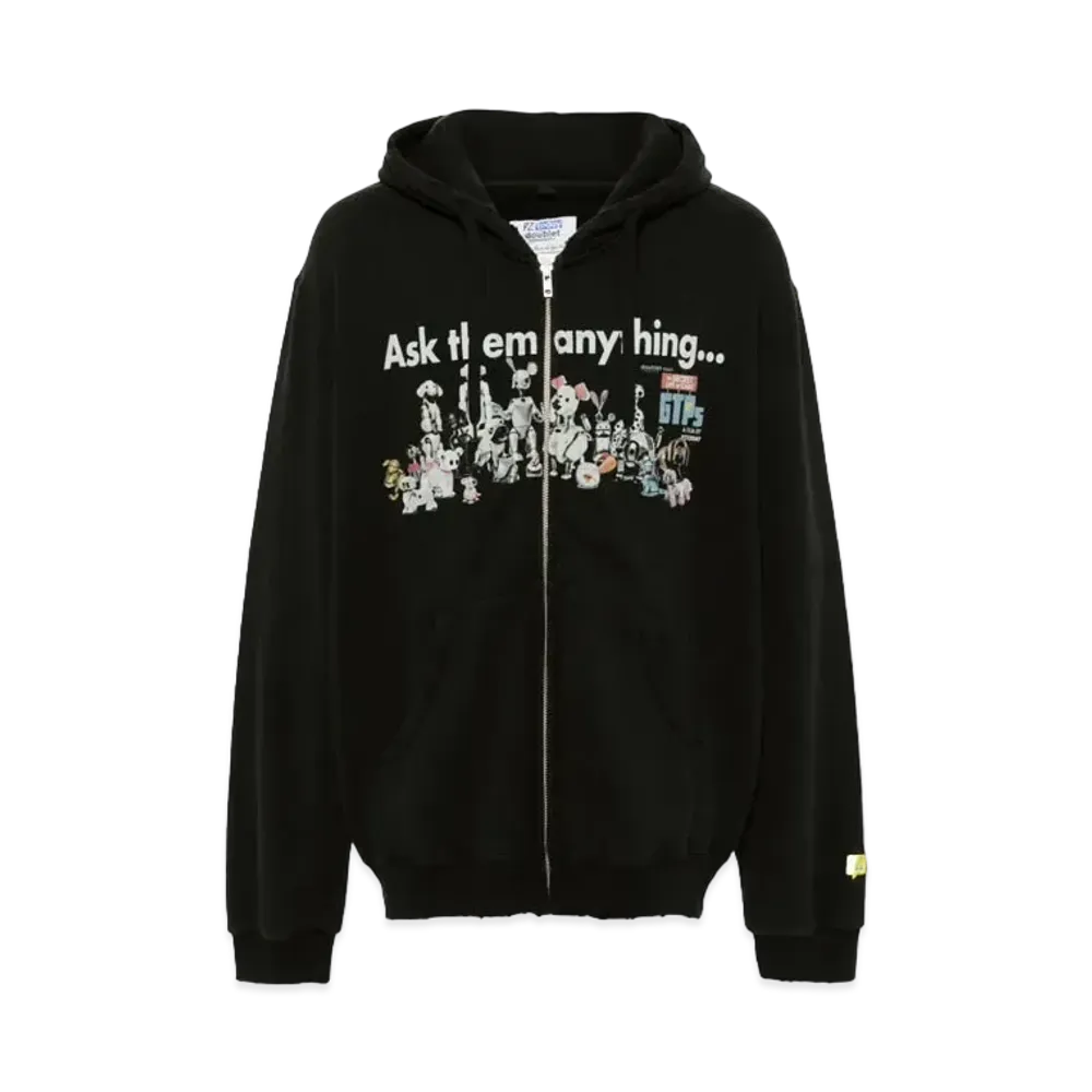 doublet Animal Pattern Parker "Black"