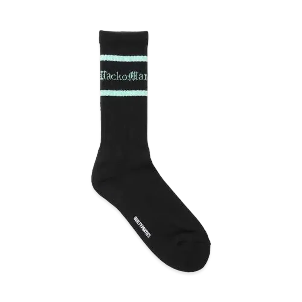 WACKO MARIA Logo Jacquard Socks "Mint"