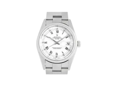 ROLEX Oyster Perpetual Date "White Roman/Stainless Steel"