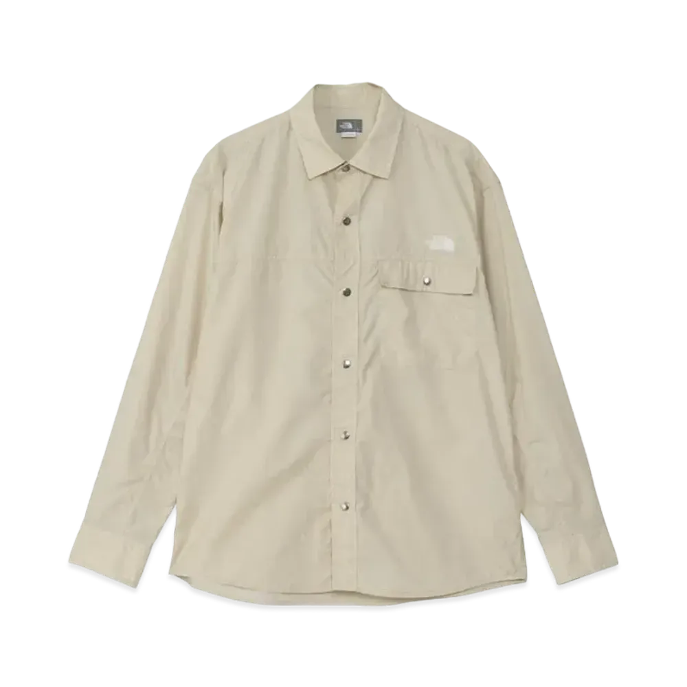 The North Face Long Sleeve Nuptse Shirt "Gravel"