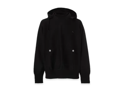 COMME des GARCONS HOMME Hood-Added Cotton Sweatshirts "Black"
