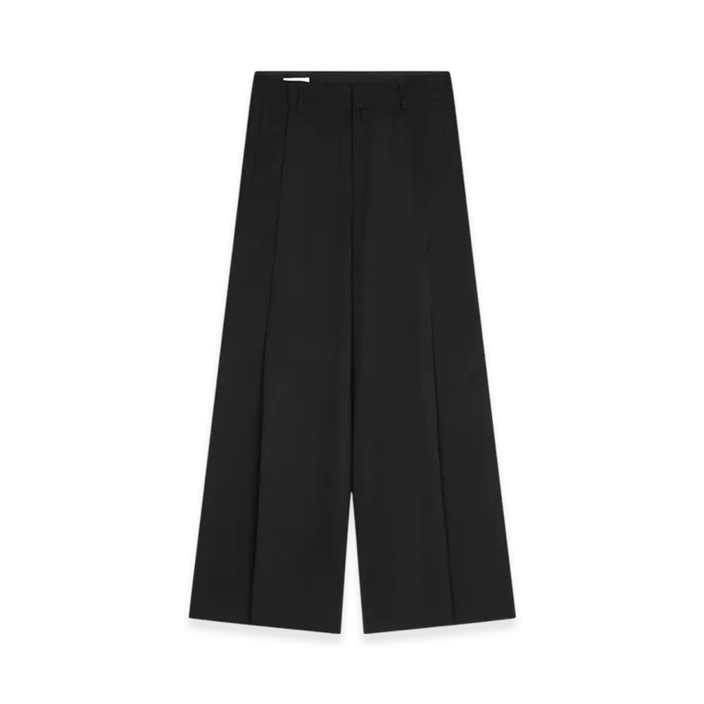 DRIES VAN NOTEN Wide Pleated Pants "Black"