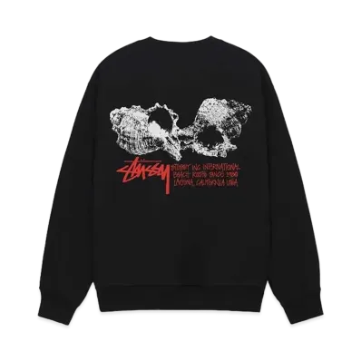 Stussy Shells Crew "Black"