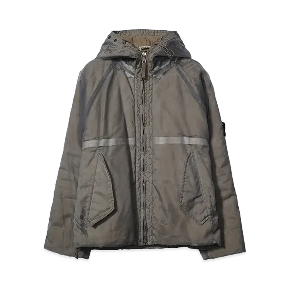 Stone Island AW 2001 Monofilament Mesh Lined Jacket "Gray"