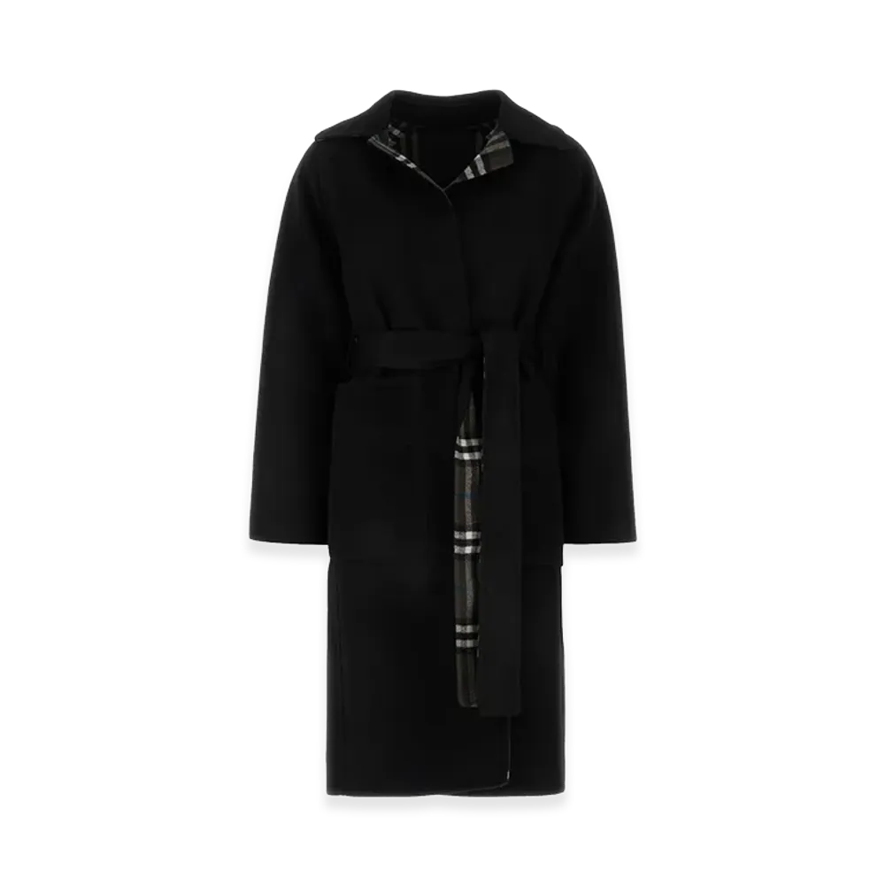 Burberry Women's Wool Reversible Coat "Black"
