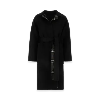 Burberry Women's Wool Reversible Coat "Black"