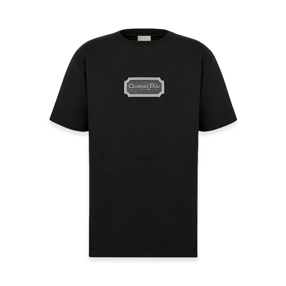 Dior Christian Dior Couture Organic Jersey Relaxed-Fit T-Shirt "Black"