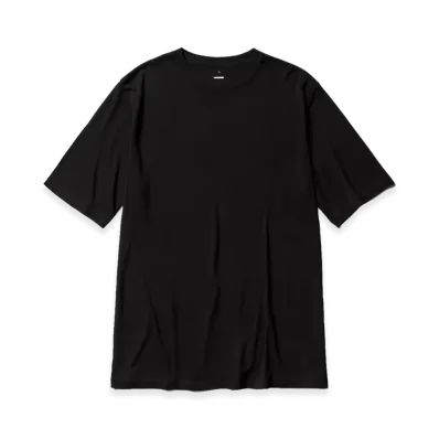 Graphpaper Bamboo Rayon Smooth S/S Crew Neck Tee "Black"