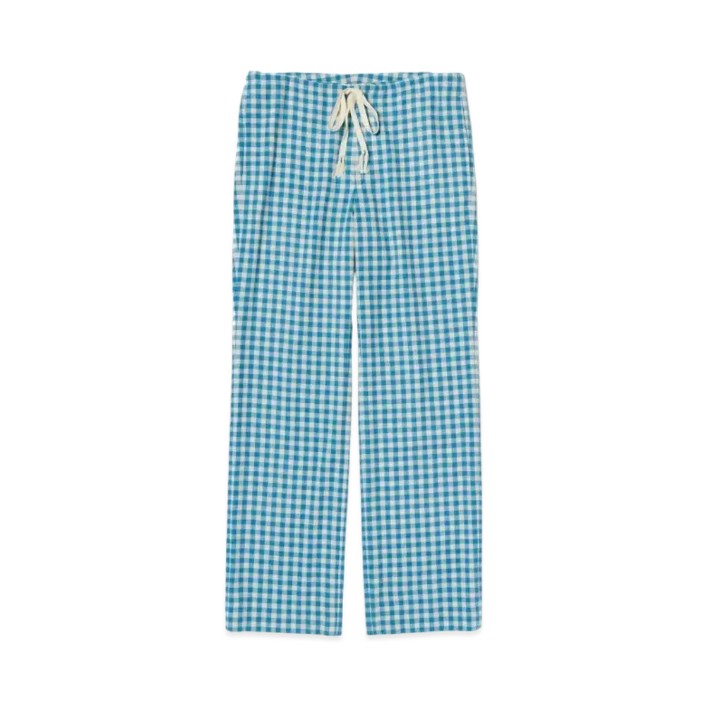 AURALEE Airy Smooth Cashmere Drawstring Pants "Light Blue"