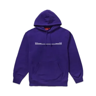 Supreme Shop Hooded Sweatshirt Japan "Purple"