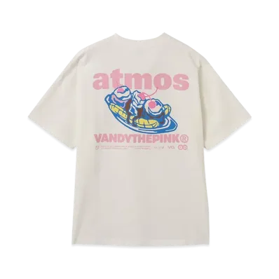 atmos x VANDY THE PINK Banana Split Eye Logo Tee "White"